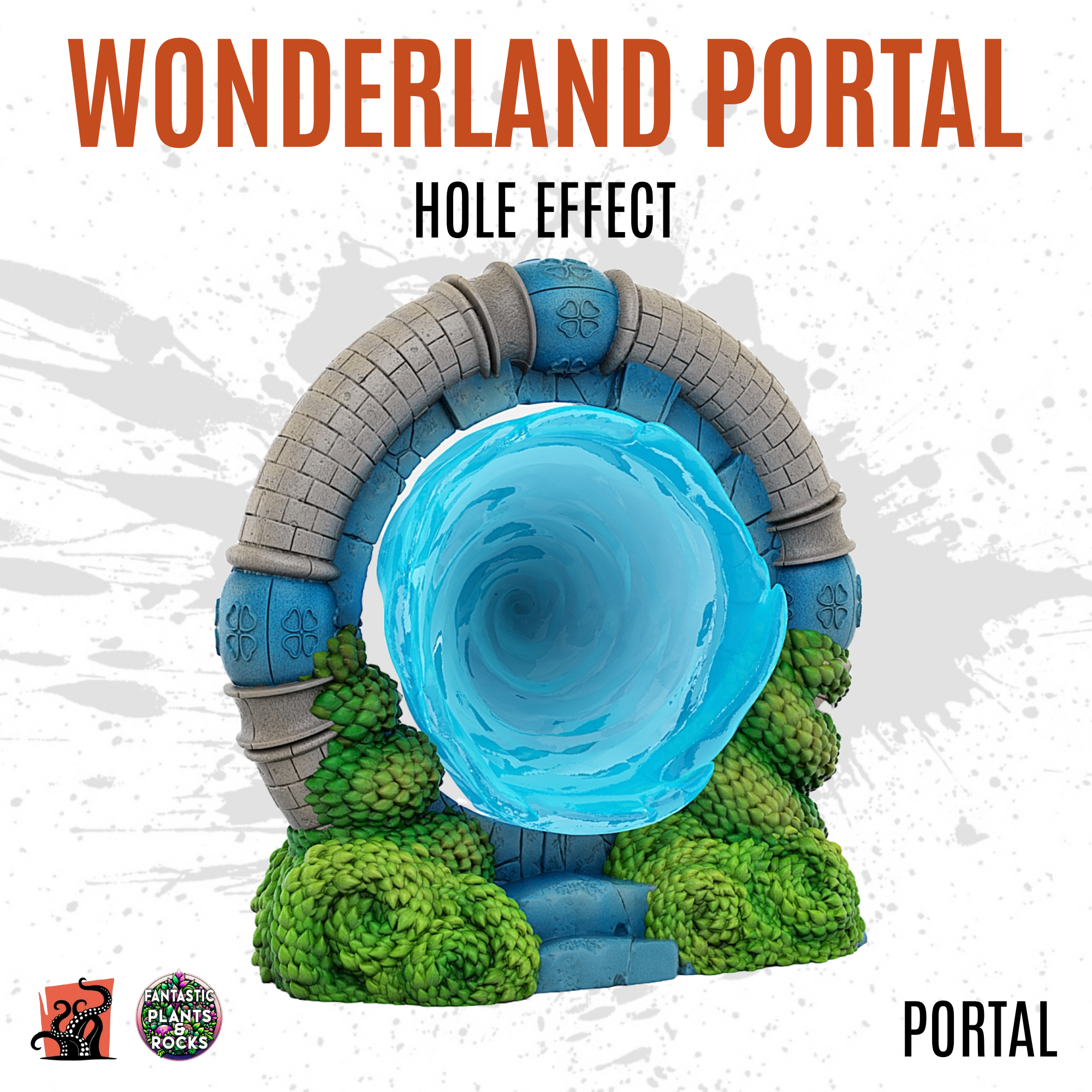 Wonderland portal with hole effect