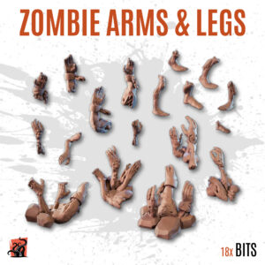 Zombie arms & legs - Pack of 18 bits
