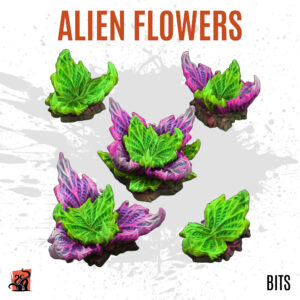 Alien flowers - Pack of 5 bits