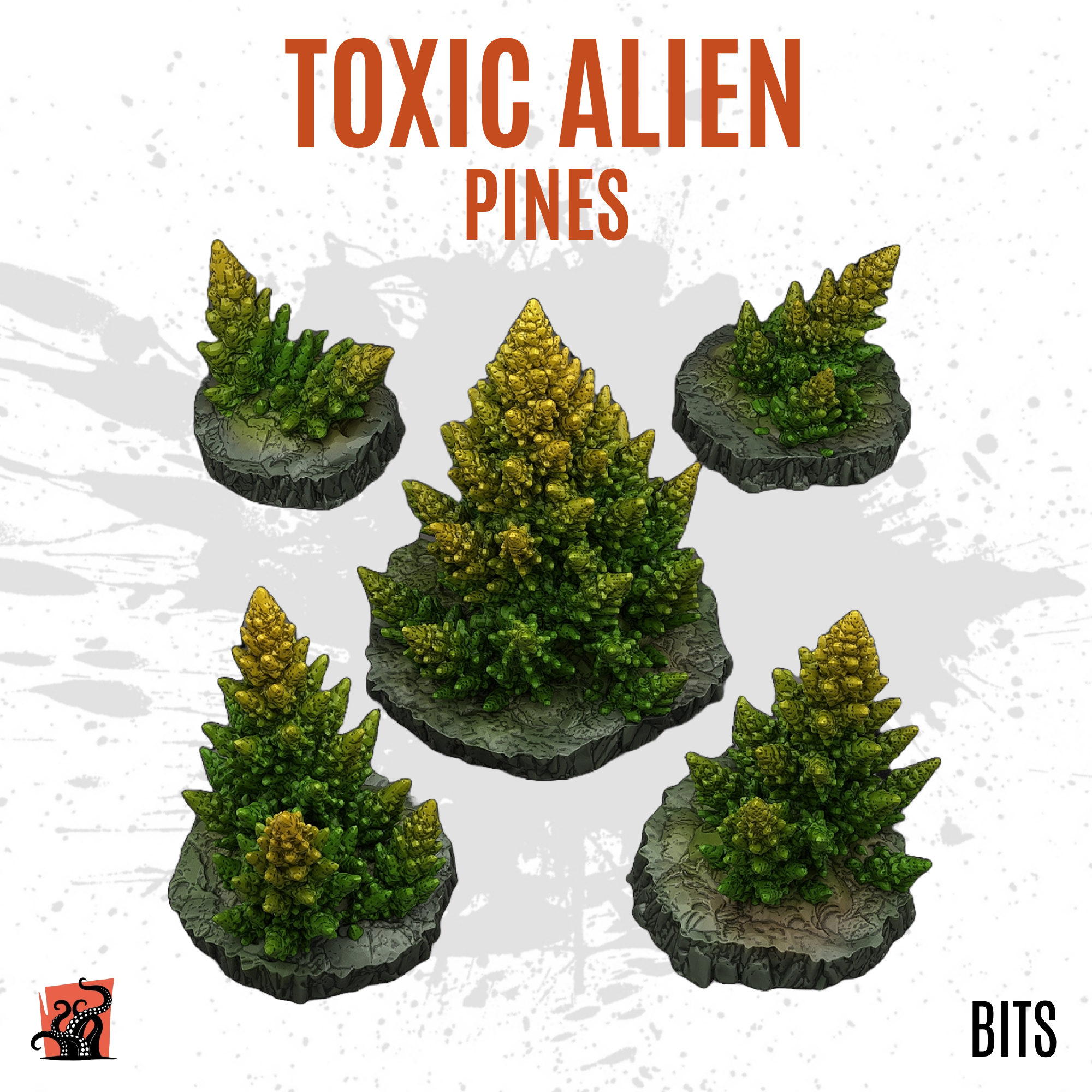 Toxic alien pines - Pack of 5 bits