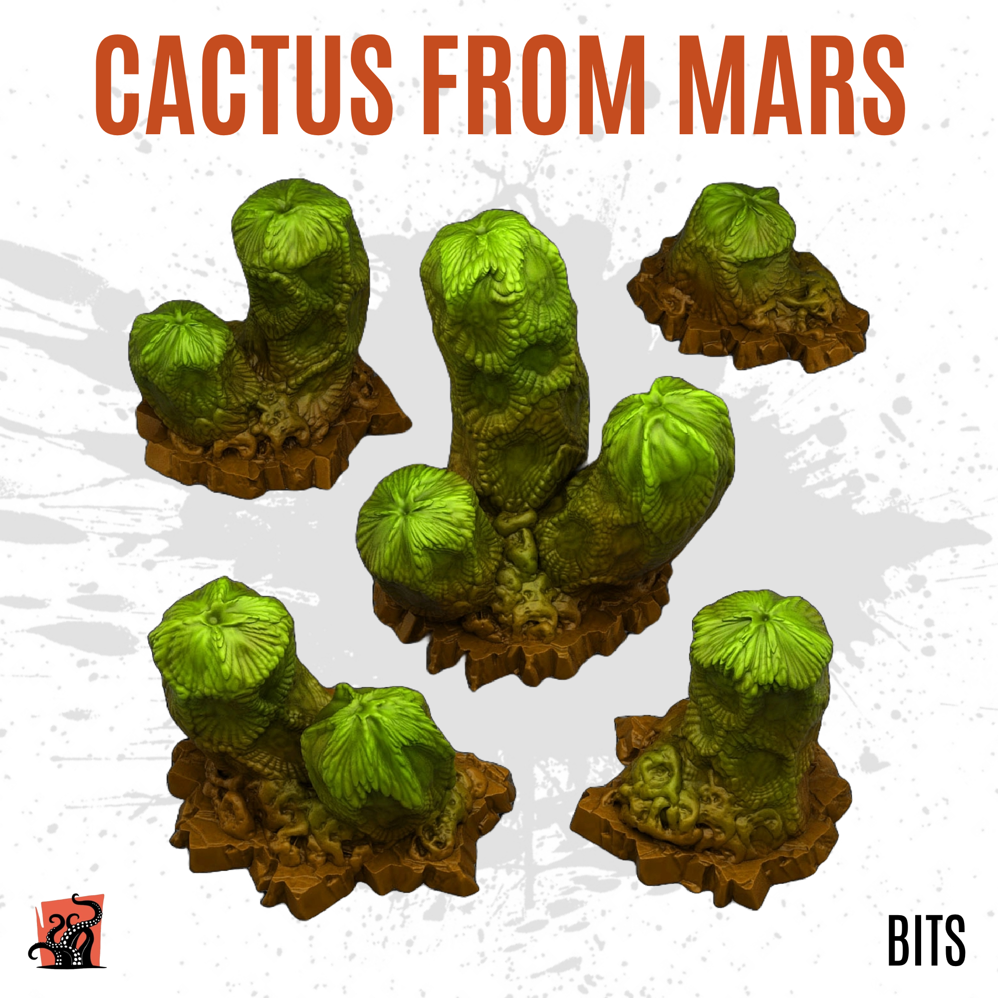 Cactus from Mars - Pack of 5 bits