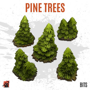 Pine trees - Pack of 5 bits