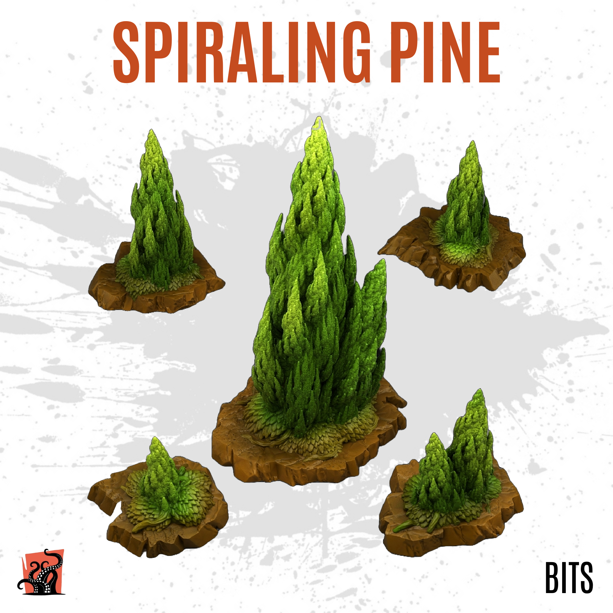 Spiraling pine - Pack of 5 bits