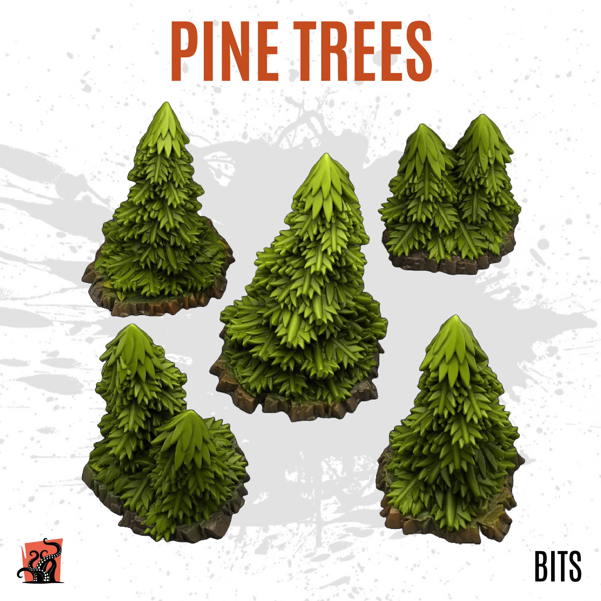 Pine trees - Pack of 5 bits