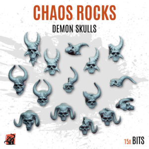 Chaos rocks - Demon skulls - Pack of 15 bits