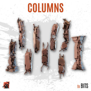 Small destroyed columns - Pack of 9 bits