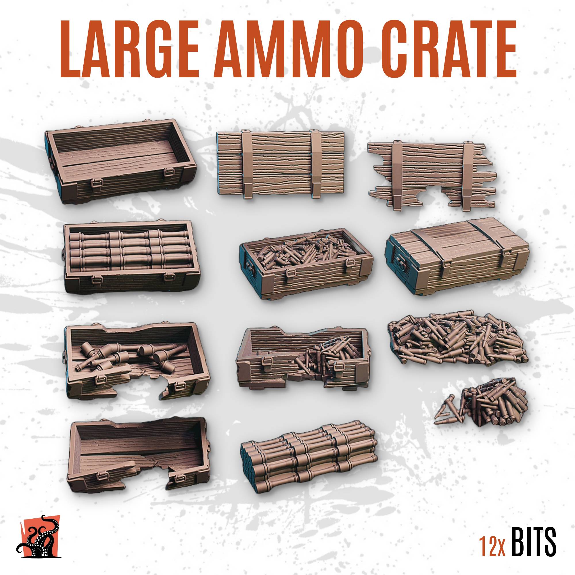 Large ammo crate - Pack of 12 bits