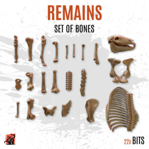Remains - Set of bones - Pack of 22 bits