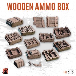 Wooden ammo box - Pack of 14 bits