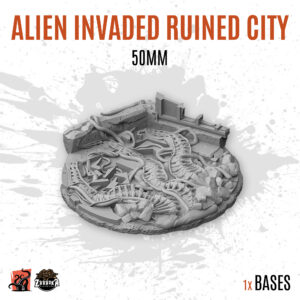 Alien Invaded Ruined City - 50mm base (1ud)