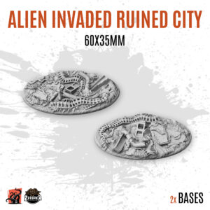 Alien Invaded Ruined City - 60x35mm oval base (2uds)