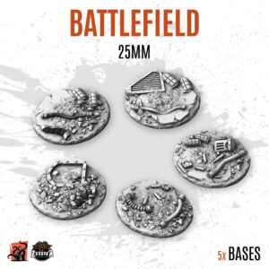 Battlefield - 25mm base (5uds)