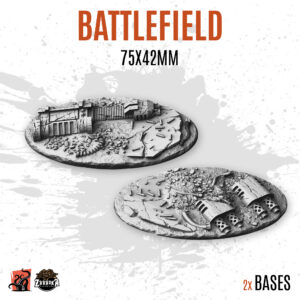 Battlefield - 75x42mm oval base (2uds)