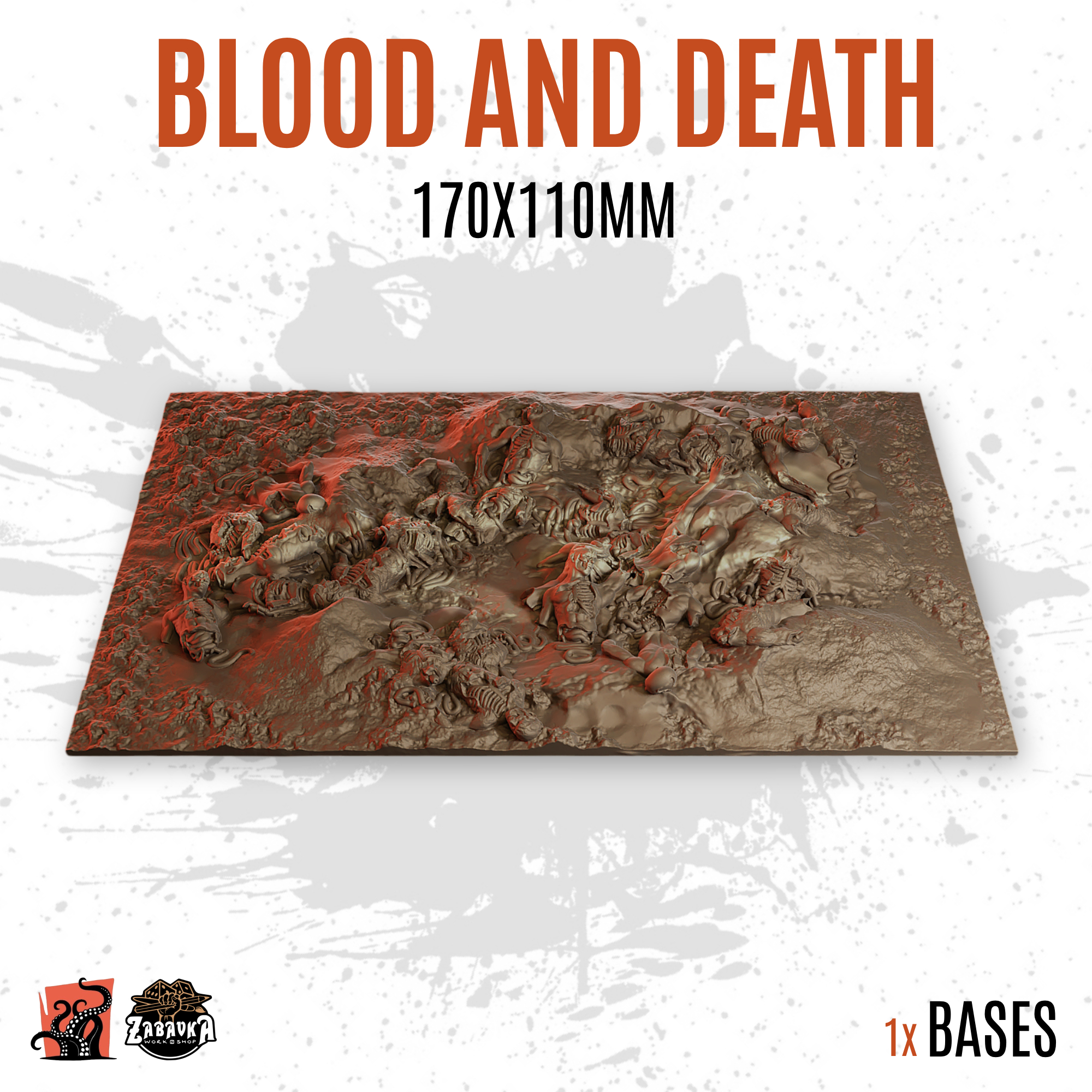 Blood and Death - 170x110mm square base (1ud)