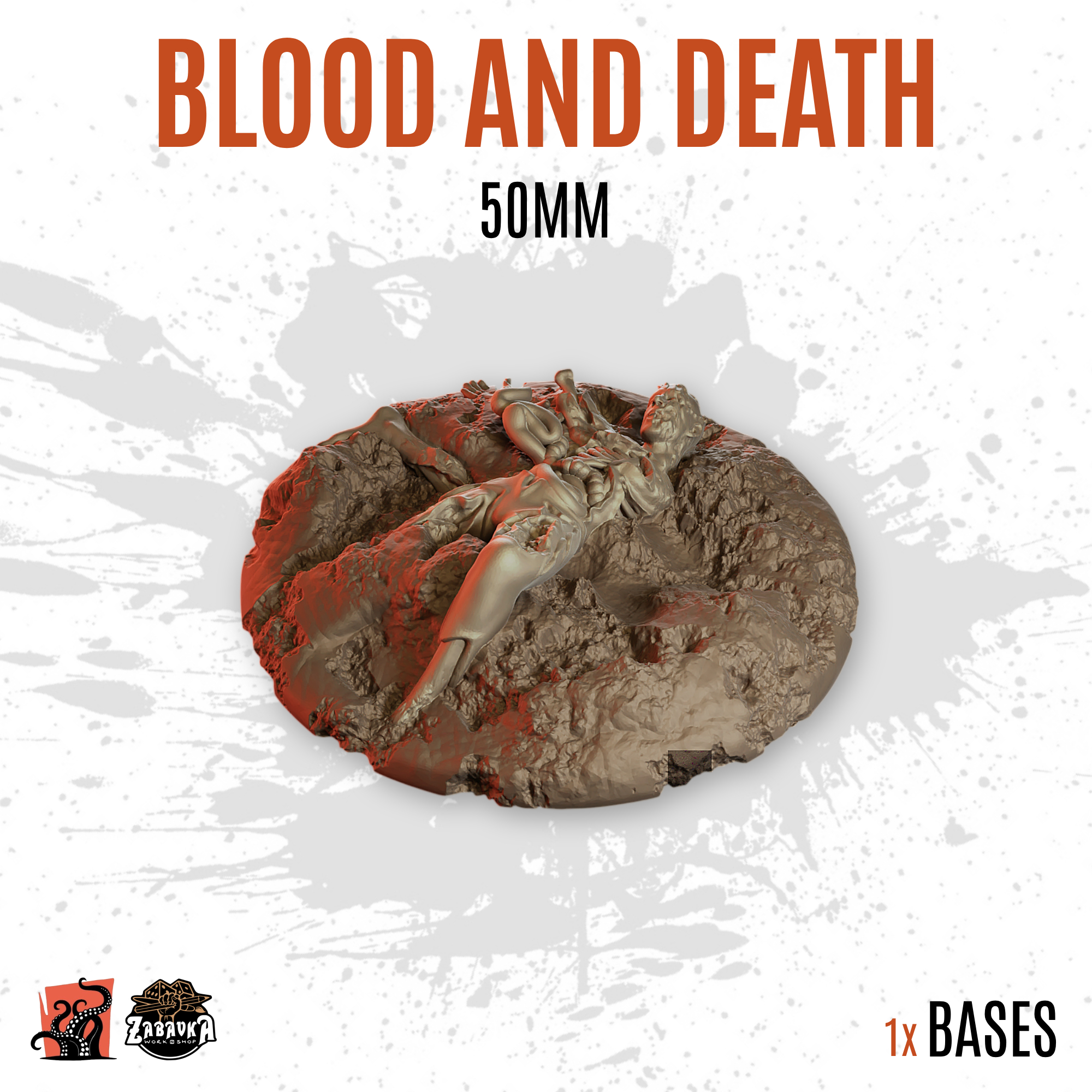 Blood and Death - 50mm base (1ud)