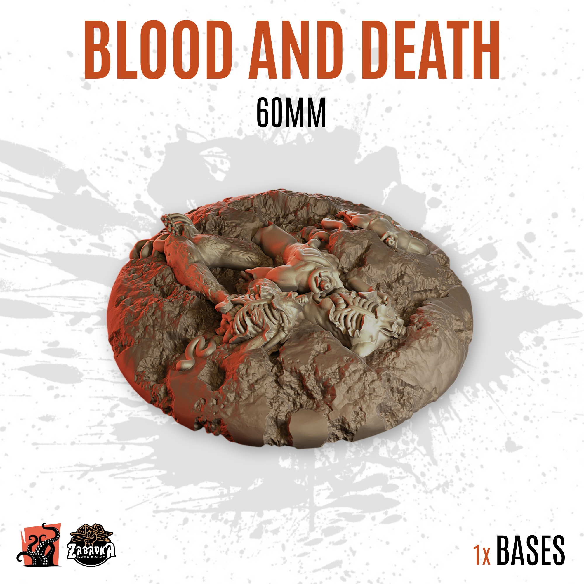 Blood and Death - 60mm base (1ud)