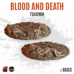Blood and Death - 75x42mm oval base (2uds)
