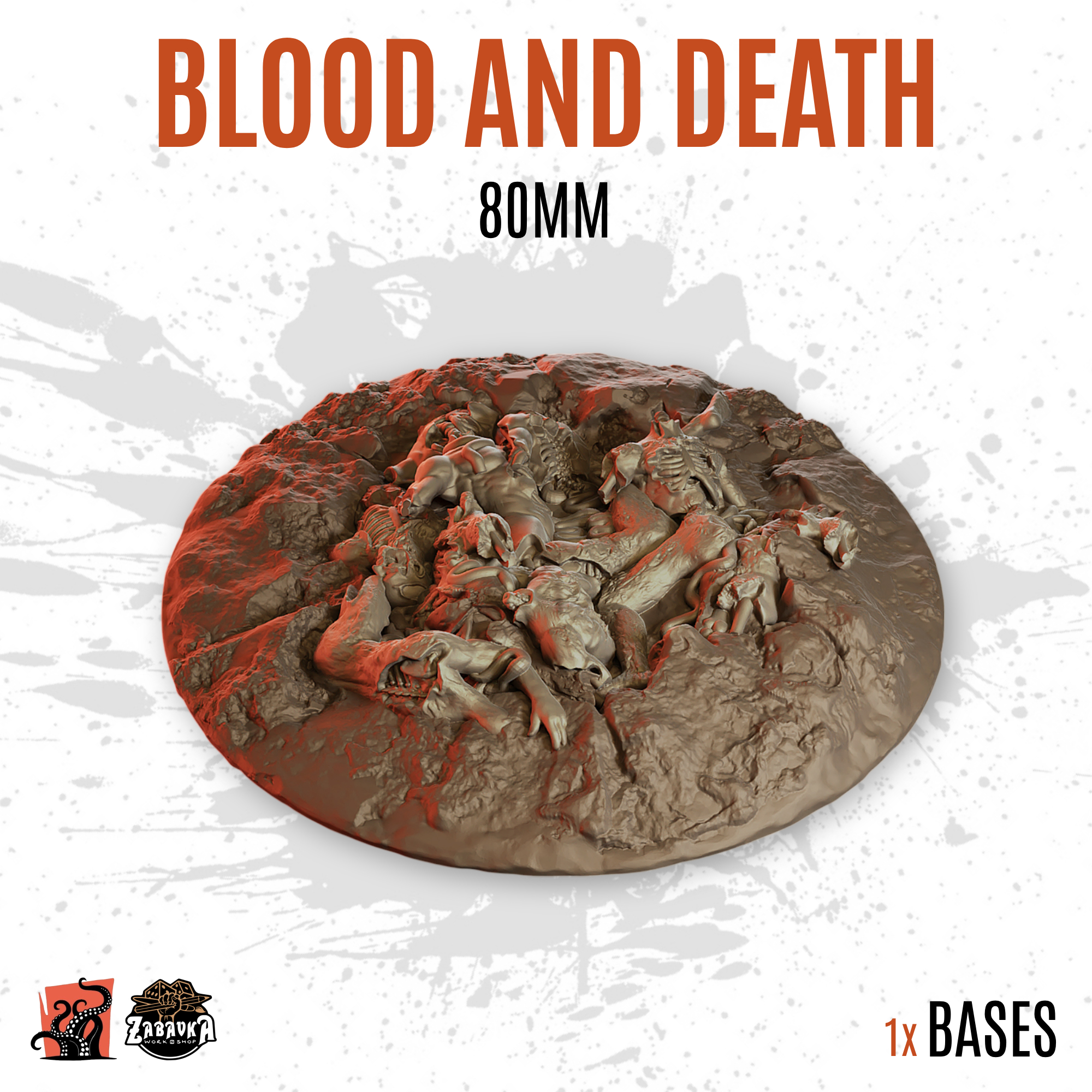 Blood and Death - 80mm base (1ud)