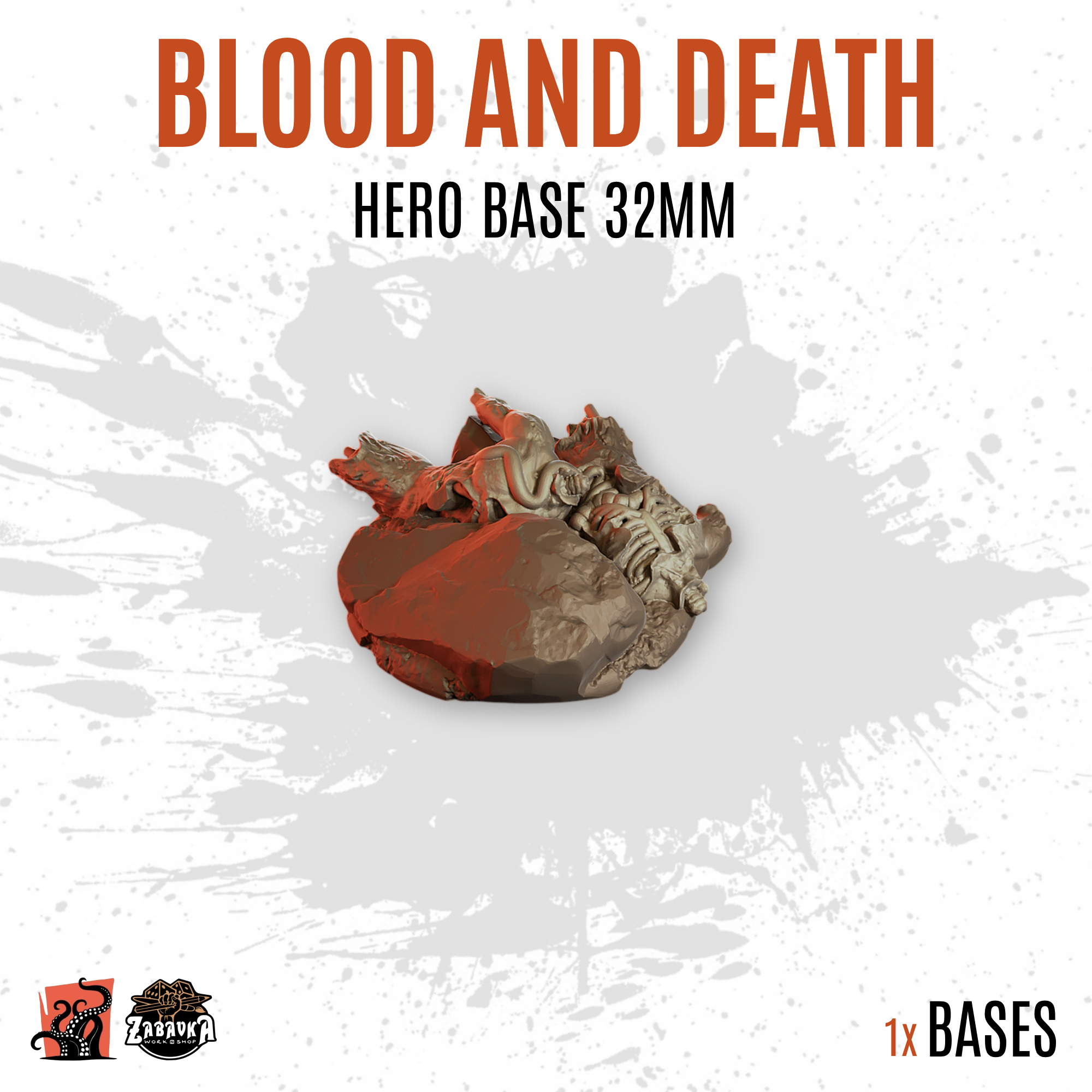Blood and Death - 32mm hero base (1ud)