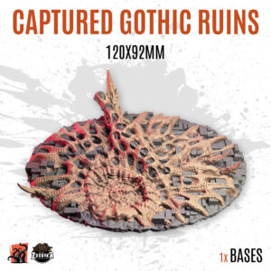 Captured Gothic Ruins - 120x92mm oval base (1ud)