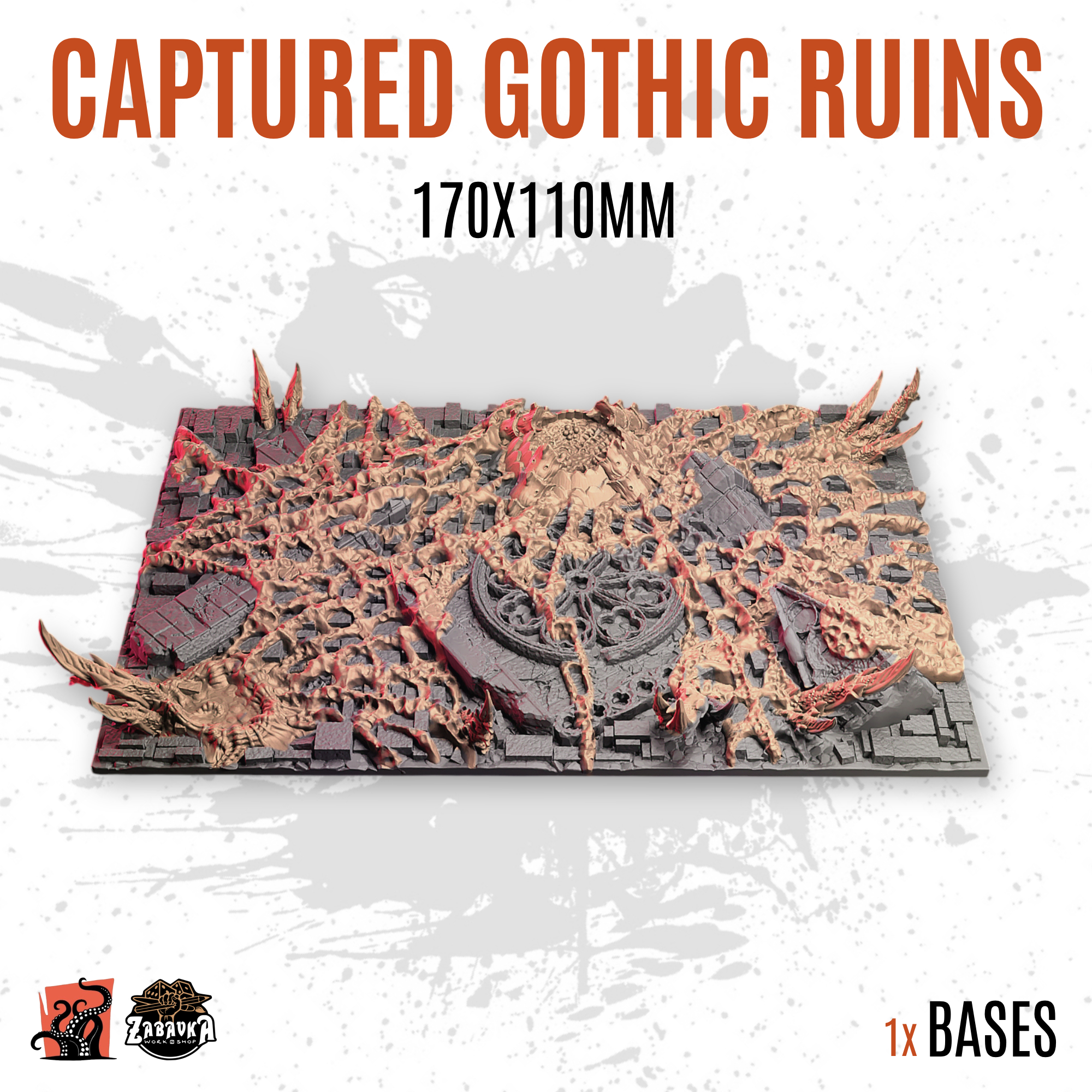 Captured Gothic Ruins - 170x110mm square base (1ud)