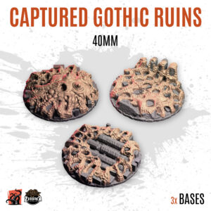 Captured Gothic Ruins - 40mm base (3uds)