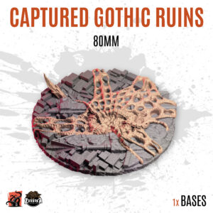 Captured Gothic Ruins - 80mm base (1ud)