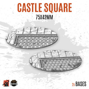 Castle Square - 75x42mm oval base (2uds)