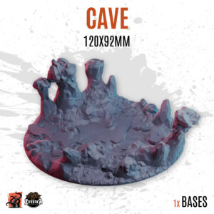 Cave - 120x92mm oval base (1ud)
