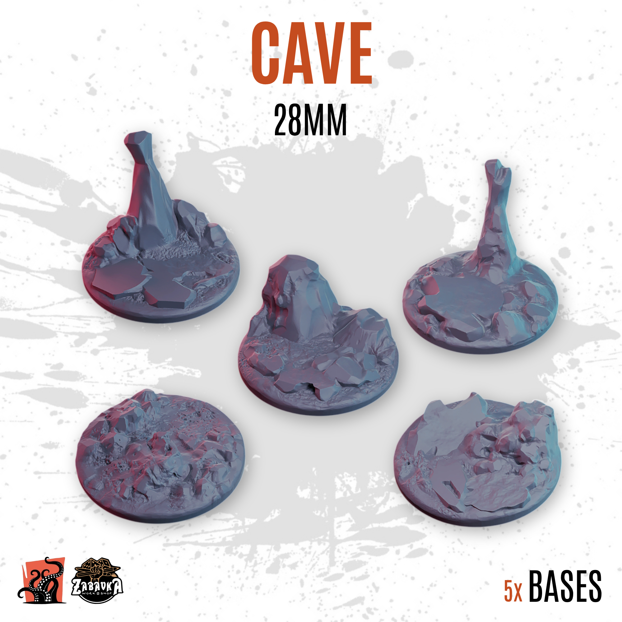 Cave - 28mm base (5uds)