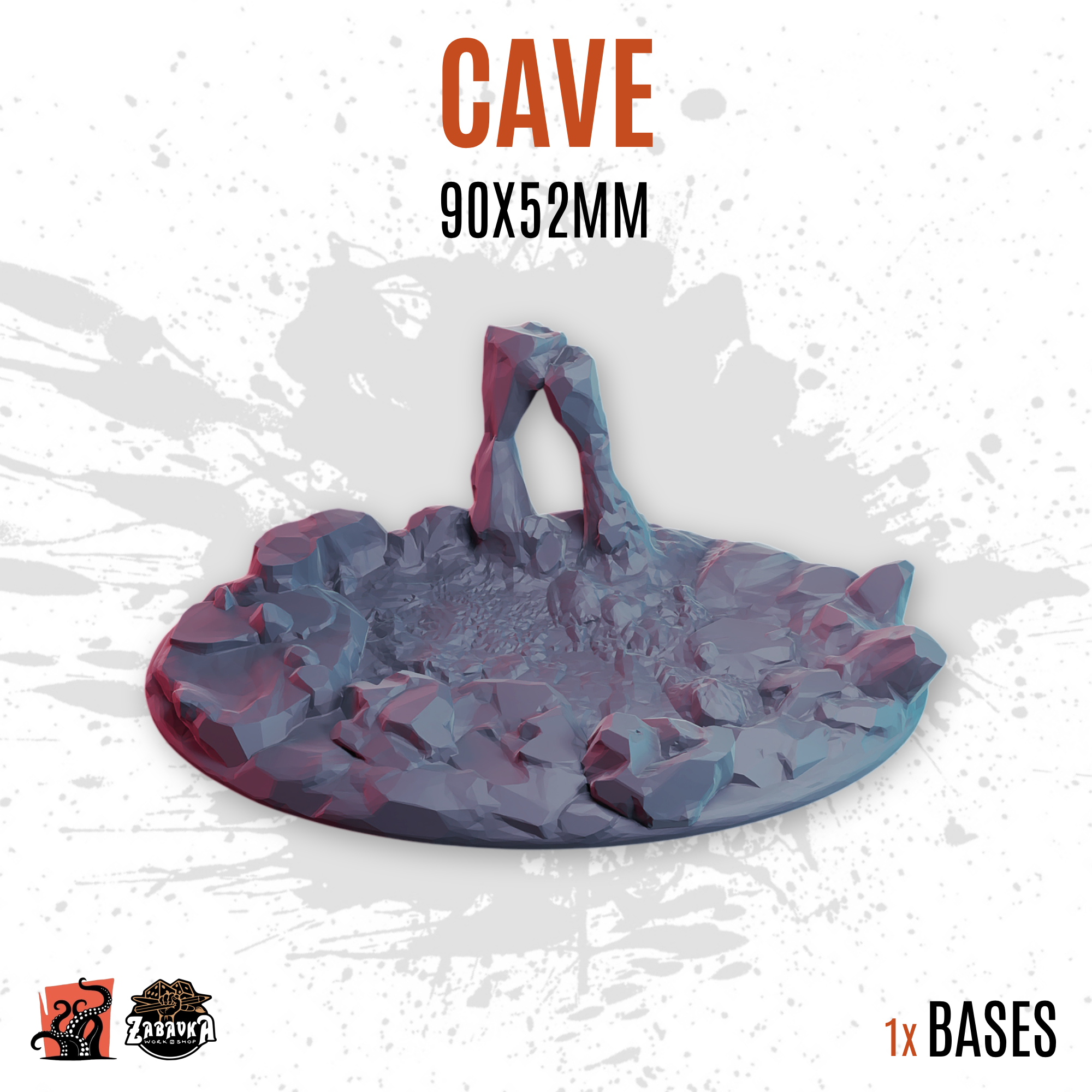 Cave - 90x52mm oval base (1ud)