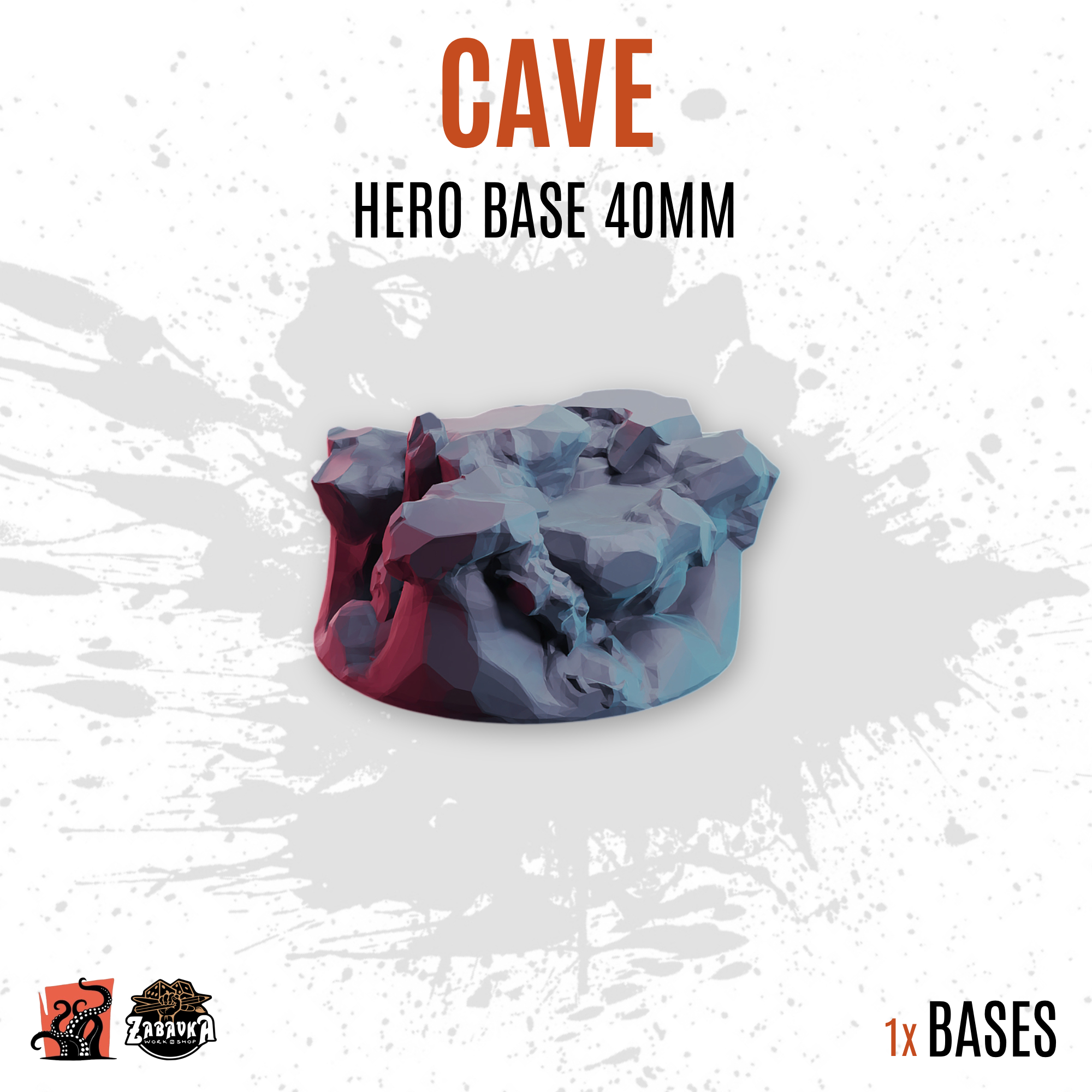 Cave - 40mm hero base (1ud)