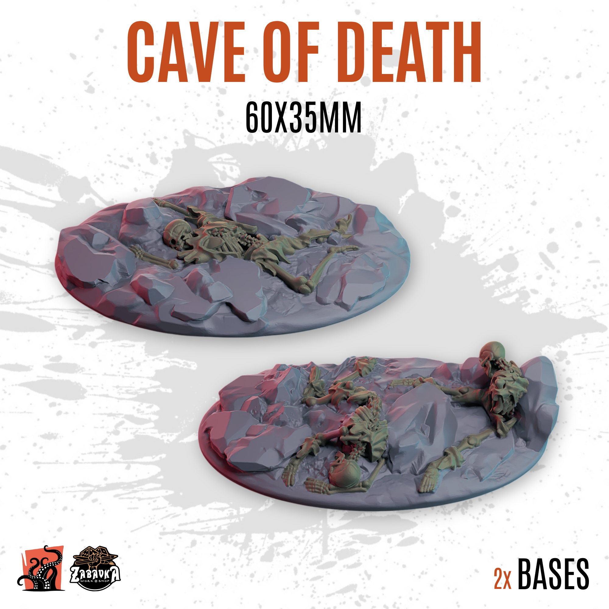 Cave of Death - 60x35mm oval base (2uds)