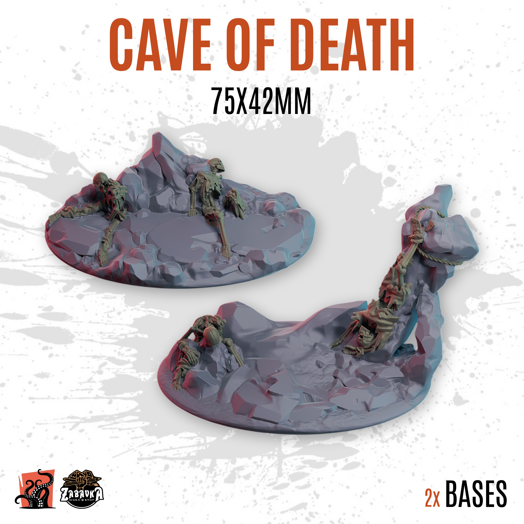 Cave of Death - 75x42mm oval base (2uds)