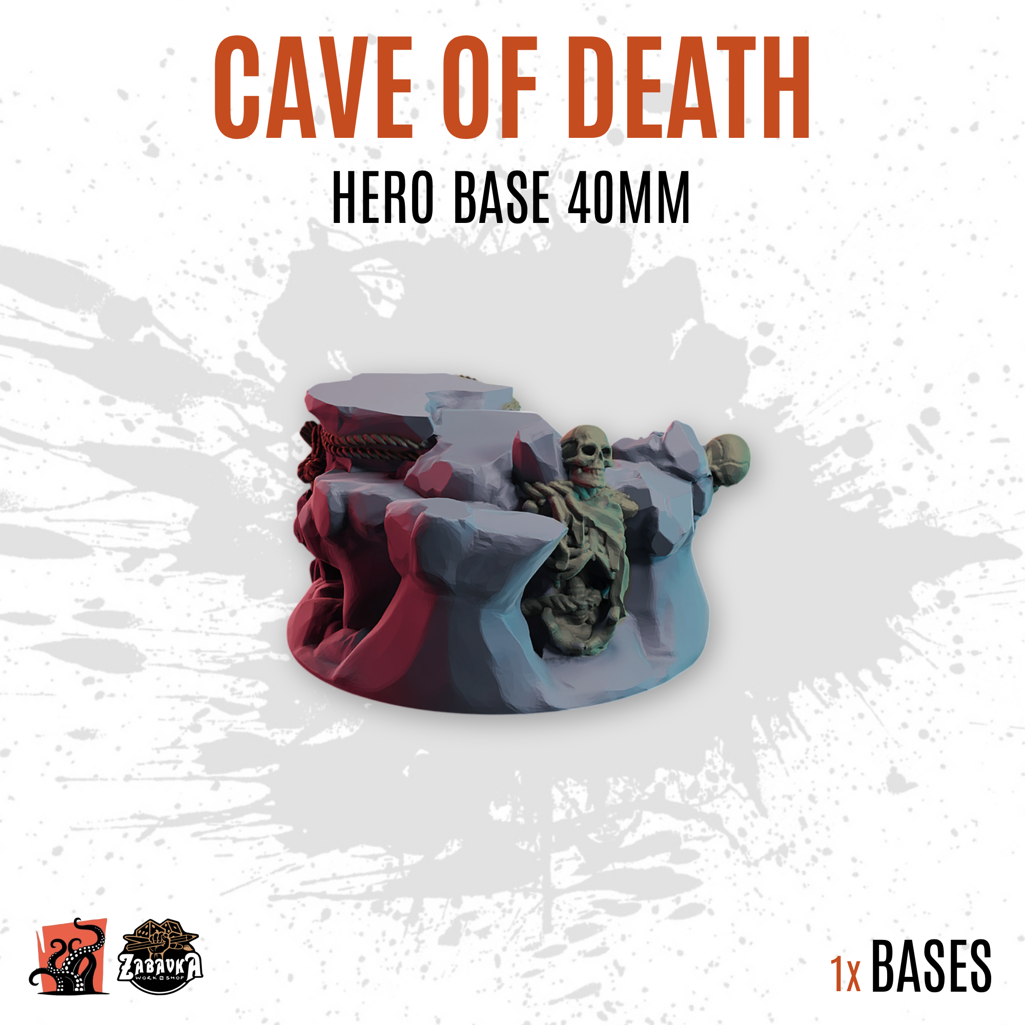 Cave of Death - 40mm hero base (1ud)