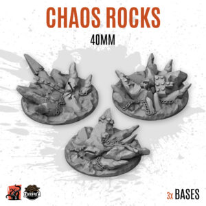 Chaos Rocks - 40mm base (3uds)