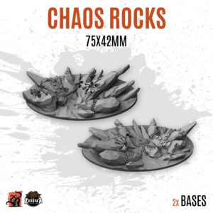 Chaos Rocks - 75x42mm oval base (2uds)