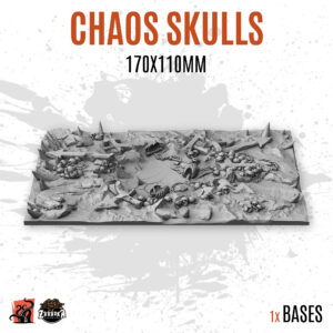 Chaos Skulls - 170x110mm square base (1ud)