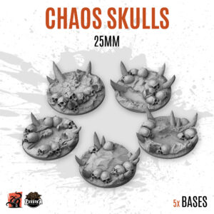 Chaos Skulls - 25mm base (5uds)