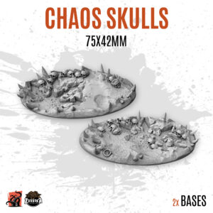Chaos Skulls - 75x42mm oval base (2uds)