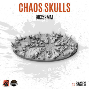 Chaos Skulls - 90x52mm oval base (1ud)
