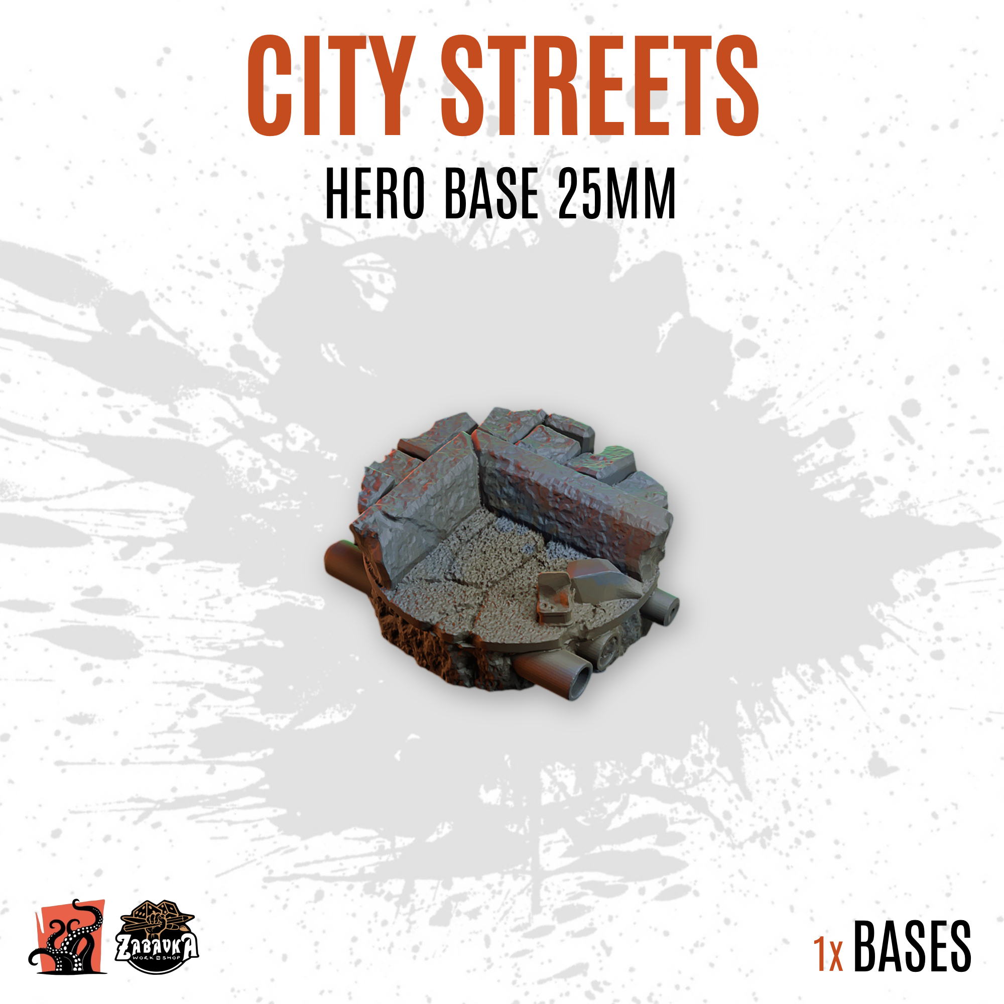 City Streets - 25mm hero base (1ud)