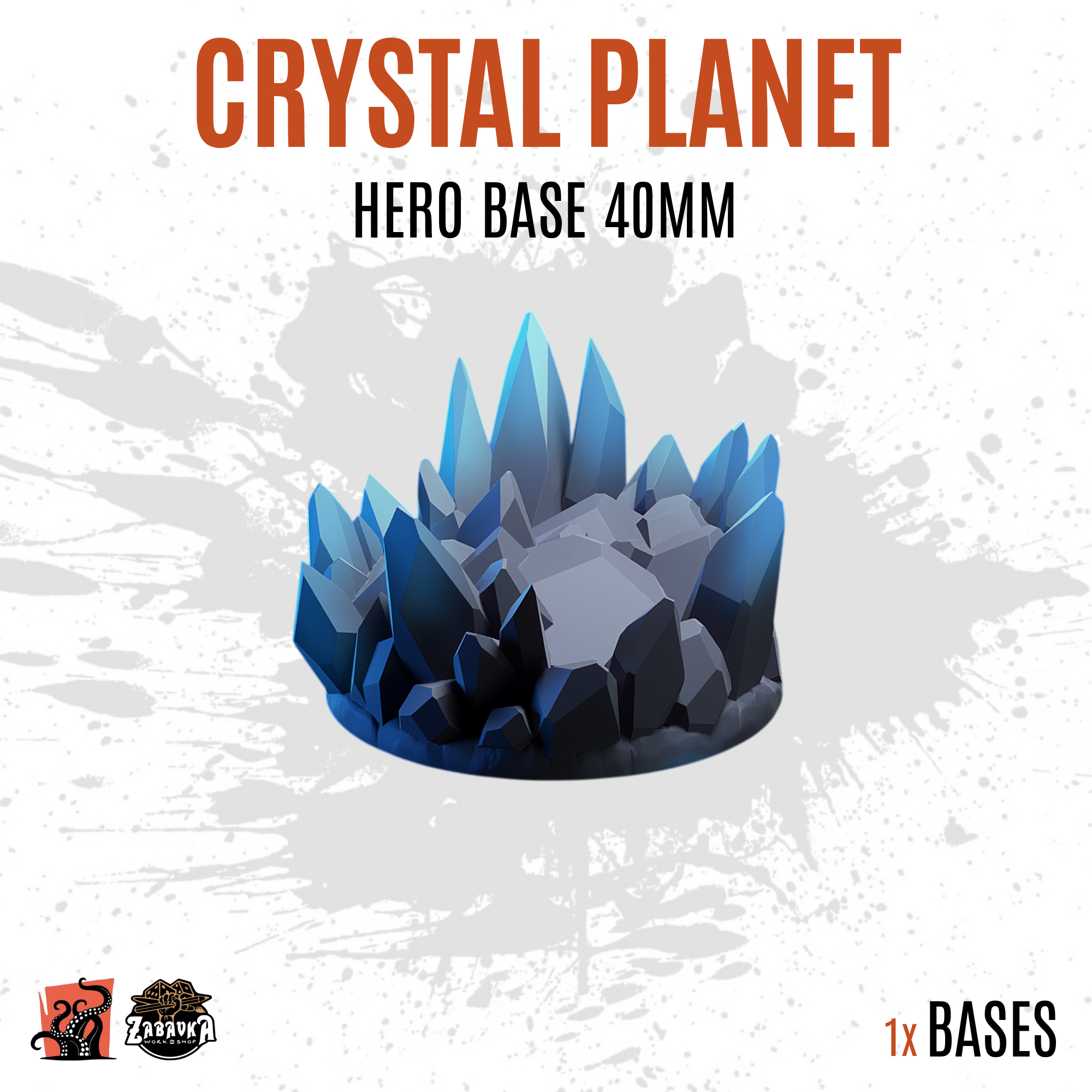 Crystal Planet - 40mm hero base (1ud)