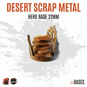 Desert Scrap Metal - 32mm hero base (1ud)