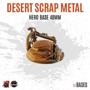 Desert Scrap Metal - 40mm hero base (1ud)