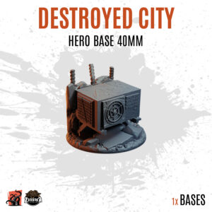 Destroyed City - 40mm hero base (1ud)