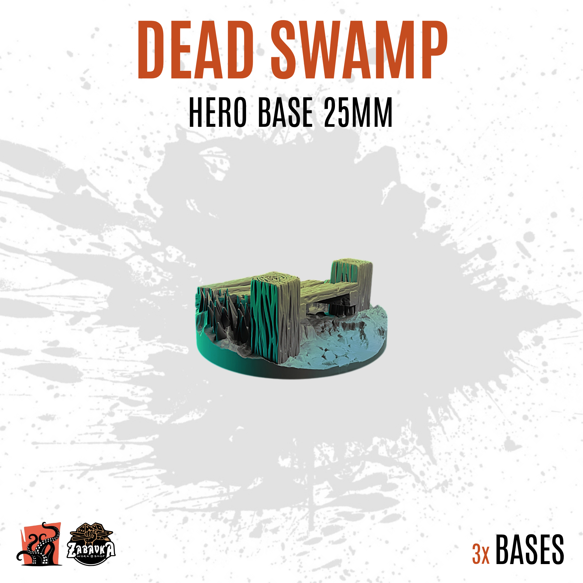 Dead Swamp - 25mm hero base (1ud)