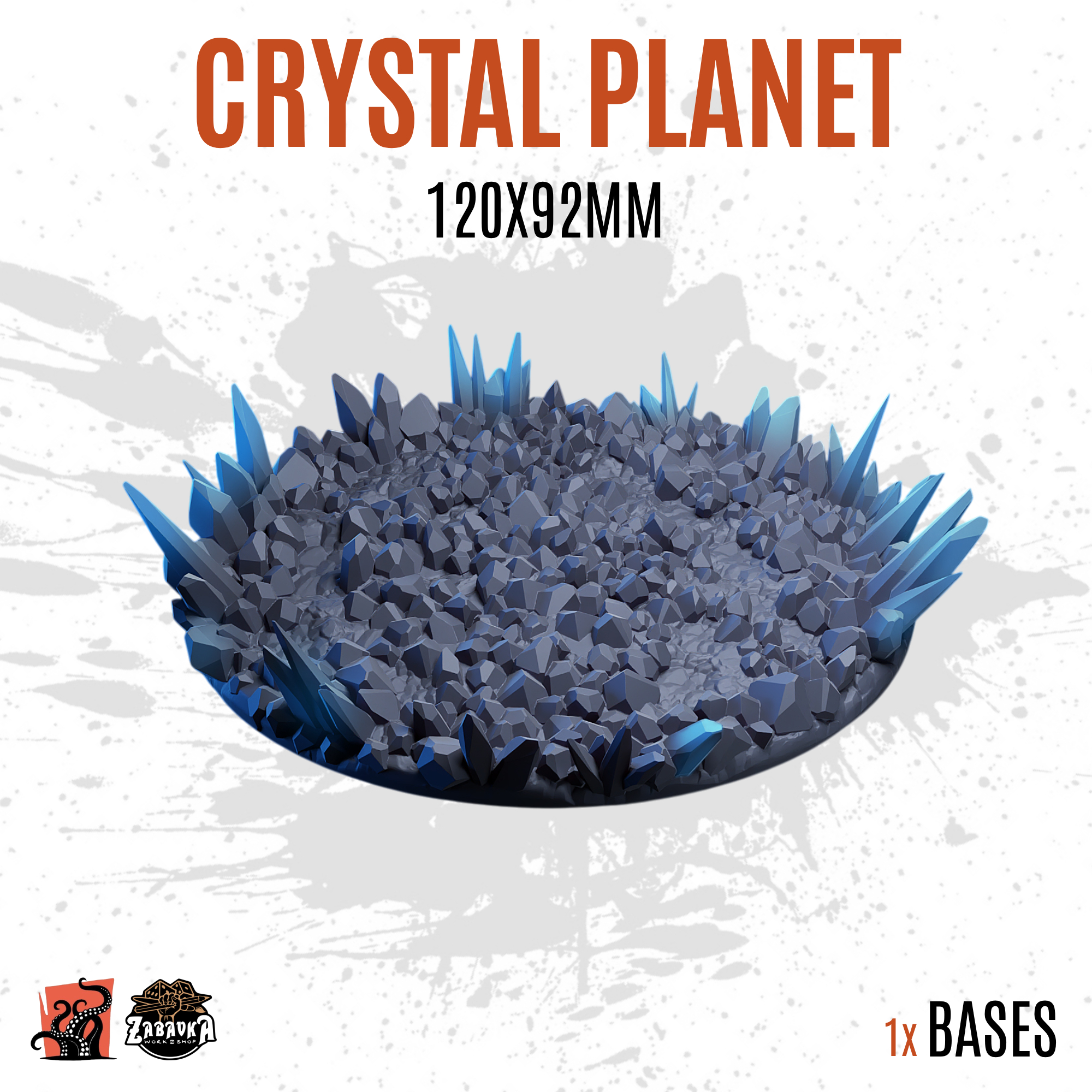 Crystal Planet - 120x92mm oval base (1ud)