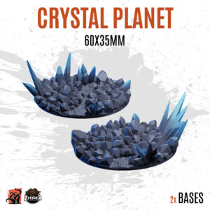 Crystal Planet - 60x35mm oval base (2uds)