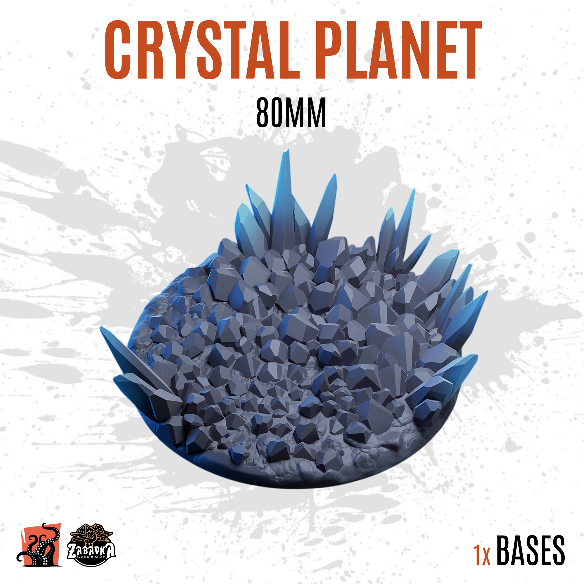 Crystal Planet - 80mm base (1ud)